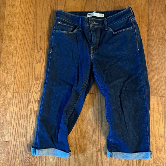 Levi's Dark Blue Bermudas Women's Size 4 - Picture 1 of 6